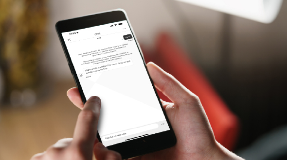 Recibe ayuda desde el Chat de la App HSBC México